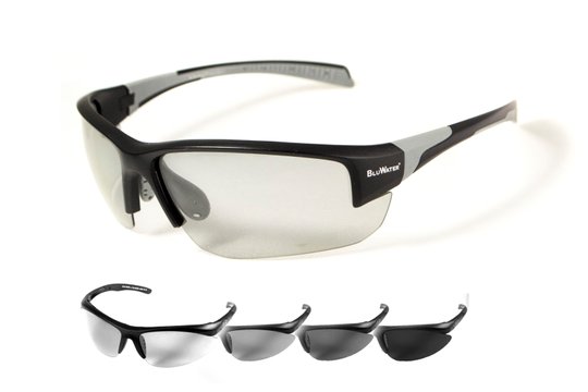 Фотохромні окуляри з поляризацією BluWater Samson-3 Polarized + Photochromic (gray), сірі