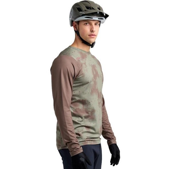 Купить Джерси TLD SKYLINE CHILL JERSEY SCATTERED [OLIVE] LG с доставкой по Украине