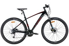 Купити Велосипед 29" Leon TN-80 AM Hydraulic lock out HDD 2022 (черный с красным (м)) з доставкою по Україні