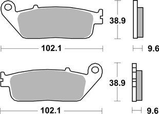 Гальмівні колодки Renthal RC-1 Front Brake Pads, Sintered (BP-532-HHP)