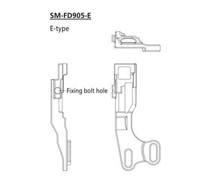 Купити Адаптер SM-FD905-E д/монтажа передн. перемикача FD-M8070 Di2 з доставкою по Україні