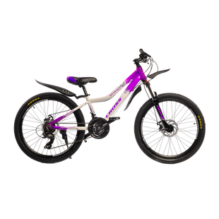 Купить Велосипед Cross Milano 24" 12" Фіолетовий-Білий с доставкой по Украине