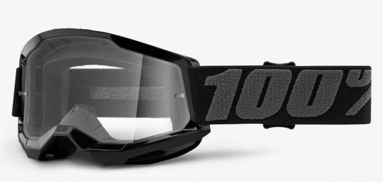 Дитячі очки 100% STRATA 2 Youth Goggle Black - Clear Lens, Clear Lens, Clear Lens