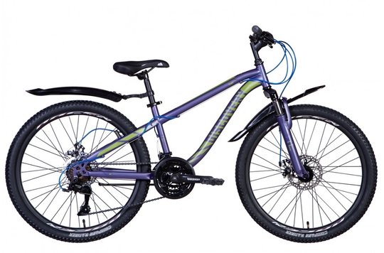 Купити Велосипед 24" Discovery FLINT AM DD 2024 (фіолетово-сріблястий) з доставкою по Україні