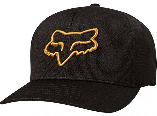 Кепка FOX LITHOTYPE FLEXFIT HAT (Black/Yellow), L/XL, L/XL