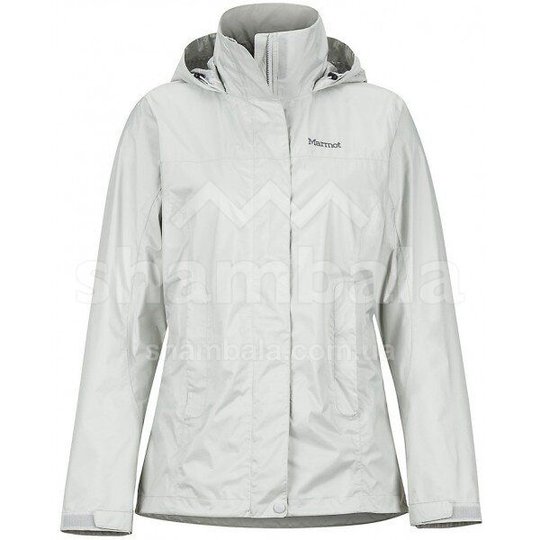 Wm's PreCip Eco Jacket куртка жіноча (Platinum, M), M, Жінкам, 100% Recycled Nylon Ripstop 2.4 oz/yd