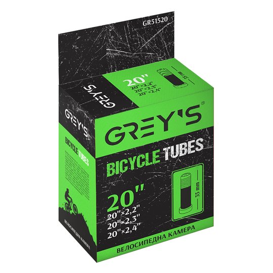 Купити Камера для велосипеда Grey's 20"x2,2/2,4 AV 35мм з доставкою по Україні