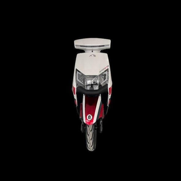 Електроскутер E-Titan F-1 10" Білий-Червоний