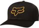 Кепка FOX LITHOTYPE FLEXFIT HAT (Black/Yellow), L/XL