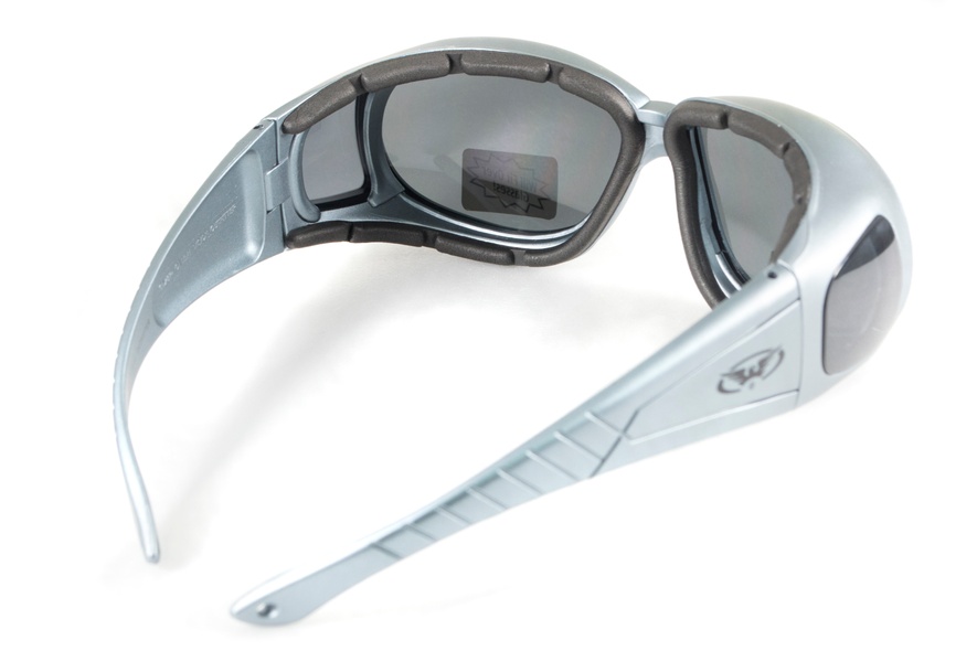 Окуляри захисні із ущільнювачем Global Vision Outfitter Metallic (gray) Anti-Fog, сірі