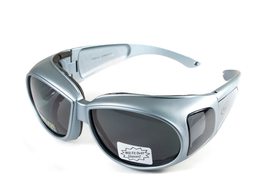 Окуляри захисні із ущільнювачем Global Vision Outfitter Metallic (gray) Anti-Fog, сірі
