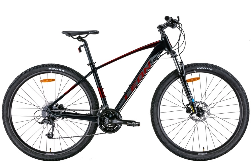 Купить Велосипед 29" Leon TN-80 AM Hydraulic lock out HDD 2022 черный с красным м с доставкой по Украине