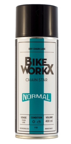 Купить Смазка для цепи BikeWorkX Chain Star “normal” спрей 400 мл. с доставкой по Украине