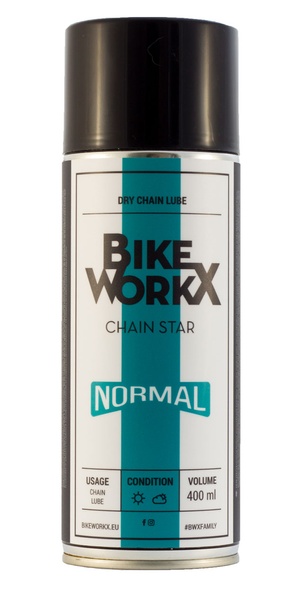 Купить Смазка для цепи BikeWorkX Chain Star “normal” спрей 400 мл. с доставкой по Украине