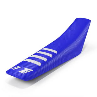 Чохол для мотосидіння Onegripper - RIBBED Blue/White