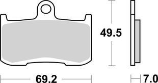 Гальмівні колодки Renthal RC-1 Front Brake Pads, Sintered (BP-514-HHP)