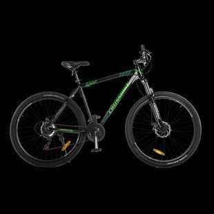 Купить Велосипед CrossBike Everest 27.5" 17" Чорний-Зелений с доставкой по Украине