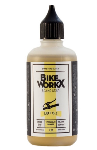 Купить Тормозная жидкость BikeWorkX Brake Star DOT 5.1 100 мл. с доставкой по Украине