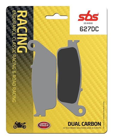 Гальмівні колодки SBS Road Racing Brake Pads, Dual Carbon (627DC)