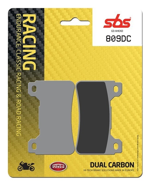 Колодки гальмівні SBS Road Racing Brake Pads, Dual Carbon (627DC)