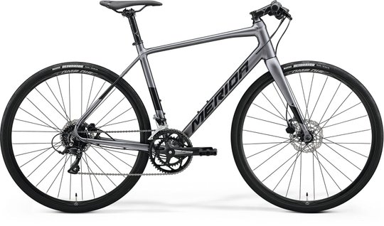 Купити Велосипед Merida SPEEDER 200, M-L(54), SILK DARK SILVER(BLACK) з доставкою по Україні