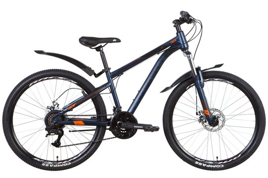 Купити Велосипед 26" Discovery TREK AM DD 2022 синьо-чорний м з доставкою по Україні