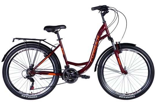 Купить Велосипед ST 26" Formula OMEGA AM рама- " с багажником задн St с крылом St 2024 (червоний) с доставкой по Украине
