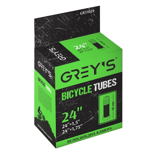 Купити Камера для велосипеда Grey's 24"x1,5/1,75 AV 48мм з доставкою по Україні