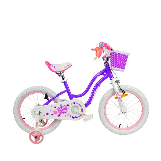 Купить Велосипед RoyalBaby STAR GIRL 16", OFFICIAL UA, фиолетовый с доставкой по Украине