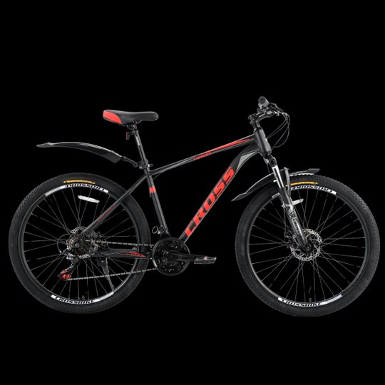 Купити Велосипед Cross Forest 27.5" 18" Чорний-Червоний з доставкою по Україні