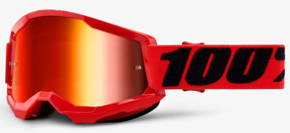 Дитячі очки 100% STRATA 2 Youth Goggle Red - Mirror Red Lens, Mirror Lens