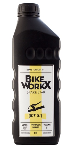 Купить Тормозная жидкость BikeWorkX Brake Star DOT 5.1 1л. с доставкой по Украине