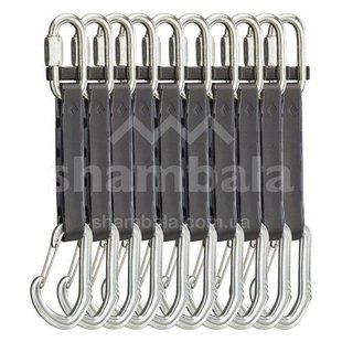 Набір відтяжок з карабінами Black Diamond Steel Lvwr Gymdraw 10 pack, 14 см (BD 381111.0000)