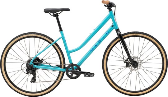 Купить Велосипед 28" Marin Kentfield 1 ST рама - M 2024 Gloss Light Blue/Black/Brown с доставкой по Украине