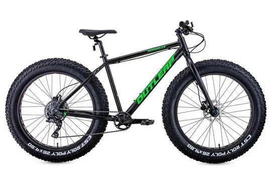Купити Велосипед фетбайк 26" Outleap Hercules L 2021, чорно-зелений з доставкою по Україні