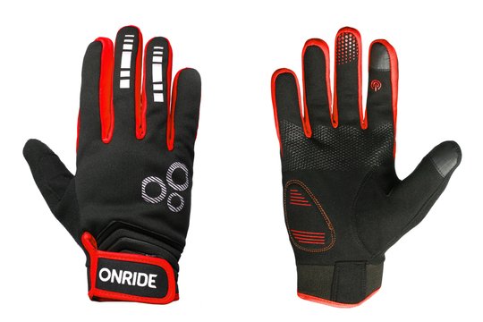 Купити Рукавички ONRIDE Pleasure 20 колір червоний розмір XS з доставкою по Україні
