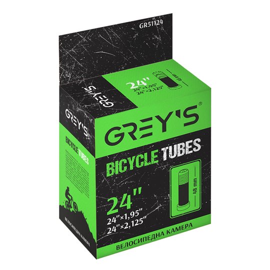 Купить Камера для велосипеда Grey's 24"x1,95/2,125 AV 48мм с доставкой по Украине