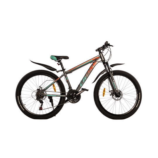 Купить Велосипед Cross FAST 26" 15" Сірий-Зелений-Помаранчевий с доставкой по Украине
