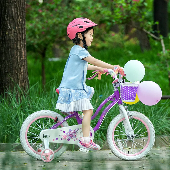 Купить Велосипед RoyalBaby STAR GIRL 14", OFFICIAL UA, пурпурный с доставкой по Украине