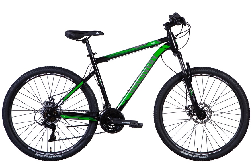 Купить Велосипед 27.5" Discovery TREK 2024 (чорно-зелений ) с доставкой по Украине