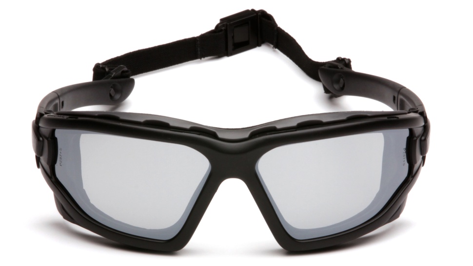 Очки защитные с уплотнителем Pyramex i-Force Slim (silver mirror) Anti-Fog, зеркальные серые