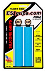 Купити Грипсы ESI Racer's Edge Aqua (голубые) з доставкою по Україні