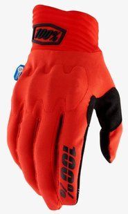 Перчатки Ride 100% COGNITO Glove - Smart Shock&reg; (Red), S (8)