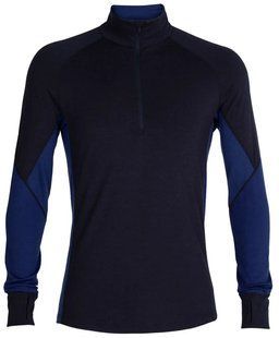Термофутболка с длинным рукавом ICEBREAKER 260 Zone LS Half Zip MEN MID NVY/RY S