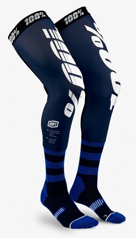 Шкарпетки Ride 100% REV Knee Brace Performance Moto Socks (Navy), L/XL