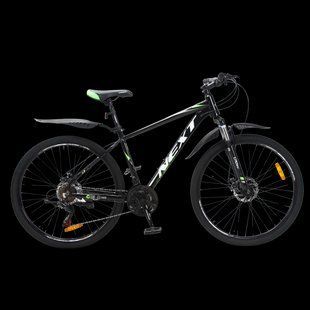 Купить Велосипед Crossbike Next 2025 27.5" 17" Чорний-Зелений с доставкой по Украине