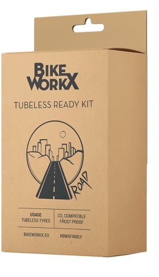 Купити Набір для встановлення безкамерки BikeWorkX Tubeless Ready Kit Gravel/ROAD з доставкою по Україні