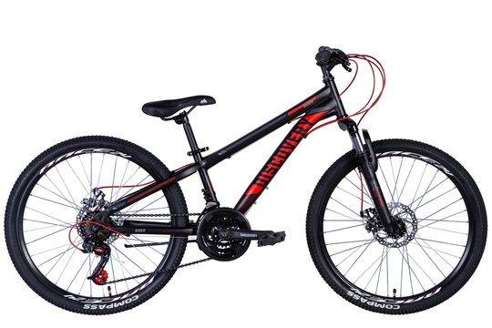 Купить Велосипед ST 24" Discovery RIDER AM DD рама- " 2024 (чорний (м)) с доставкой по Украине