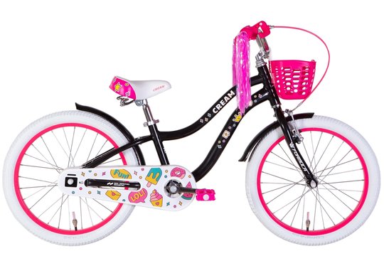 Купити Велосипед 20" Formula CREAM 2022 Розмір 10" чорний з рожевим з доставкою по Україні