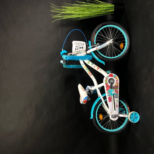 Купити Велосипед дитячий 18" Formula Cream AL з крилом та кошиком 2020, білий з аквамариновим з доставкою по Україні
